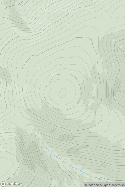 Thumbnail image for Dun Law showing contour plot for surrounding peak