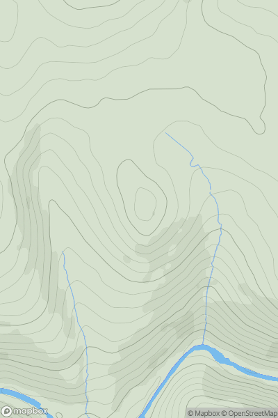 Thumbnail image for Sharp Tor showing contour plot for surrounding peak