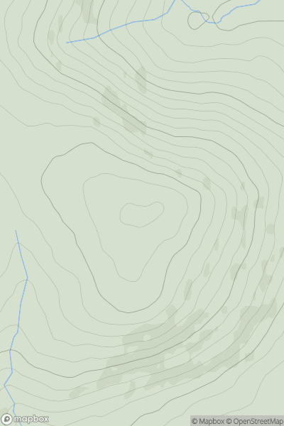 Thumbnail image for Ugborough Beacon showing contour plot for surrounding peak