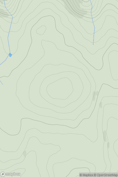 Thumbnail image for Butterdon Hill showing contour plot for surrounding peak