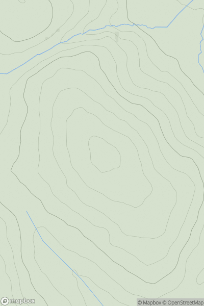 Thumbnail image for Buttern Hill showing contour plot for surrounding peak