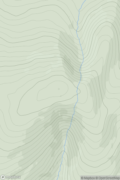 Thumbnail image for Gana Hill showing contour plot for surrounding peak