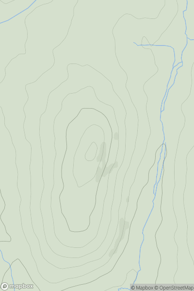 Thumbnail image for Garrow Tor showing contour plot for surrounding peak
