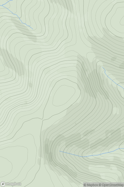 Thumbnail image for Dungrain Law showing contour plot for surrounding peak