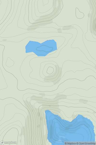 Thumbnail image for Longstone Downs showing contour plot for surrounding peak