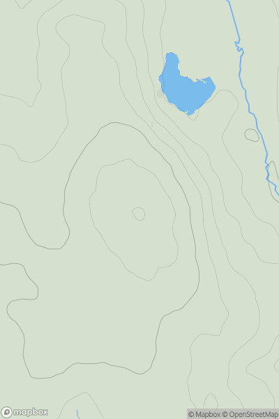 Thumbnail image for Great Care Hill showing contour plot for surrounding peak