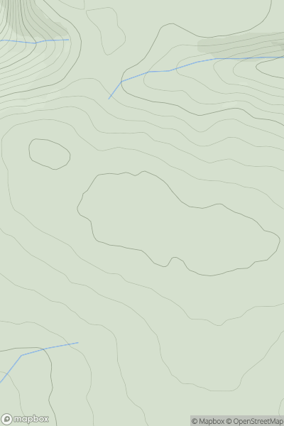 Thumbnail image for Tresparrett Down showing contour plot for surrounding peak