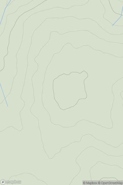 Thumbnail image for Tredarrup Hill showing contour plot for surrounding peak