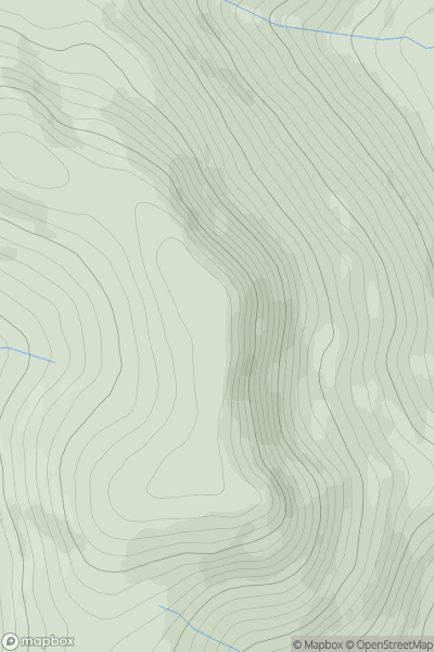 Thumbnail image for Moorbrock Hill showing contour plot for surrounding peak