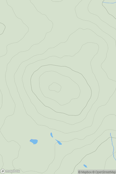 Thumbnail image for Bartinney Downs showing contour plot for surrounding peak