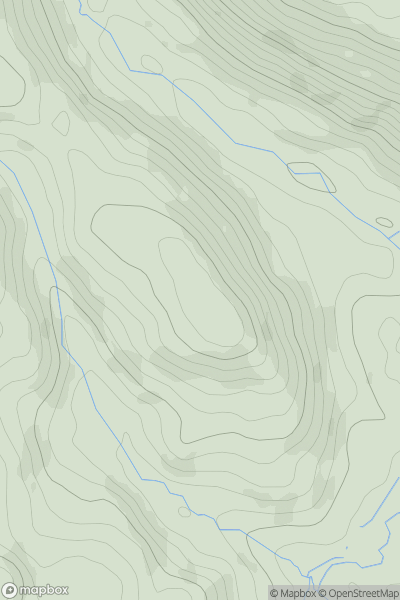 Thumbnail image for Mapstone Hill showing contour plot for surrounding peak