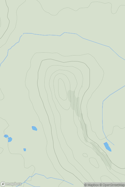 Thumbnail image for Helman Tor showing contour plot for surrounding peak