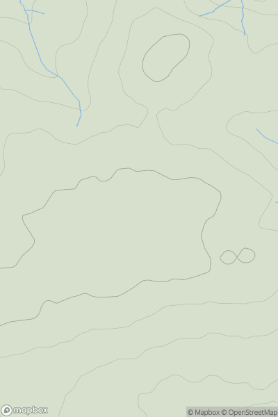 Thumbnail image for Huntshaw Hill showing contour plot for surrounding peak