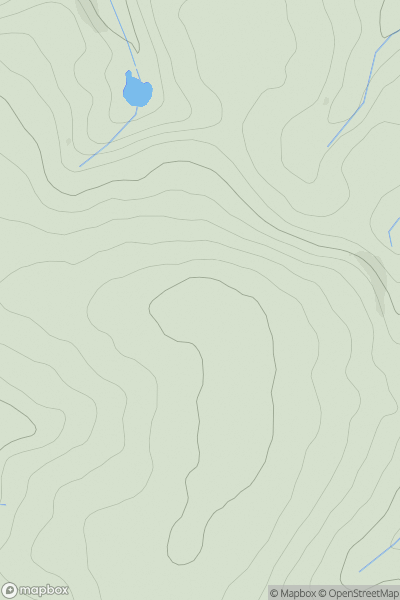 Thumbnail image for Boreston Hill showing contour plot for surrounding peak