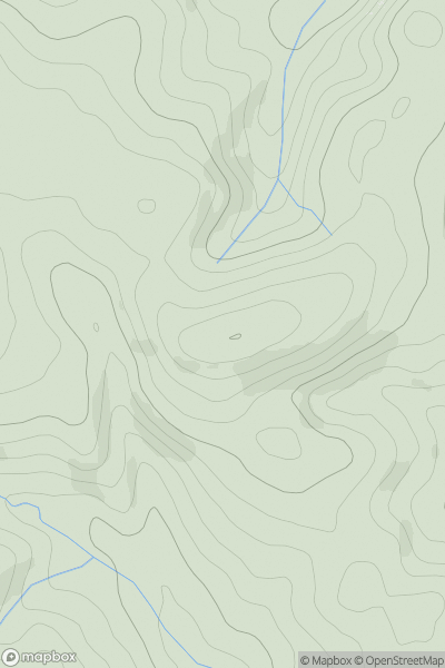 Thumbnail image for Ramshorn Down showing contour plot for surrounding peak