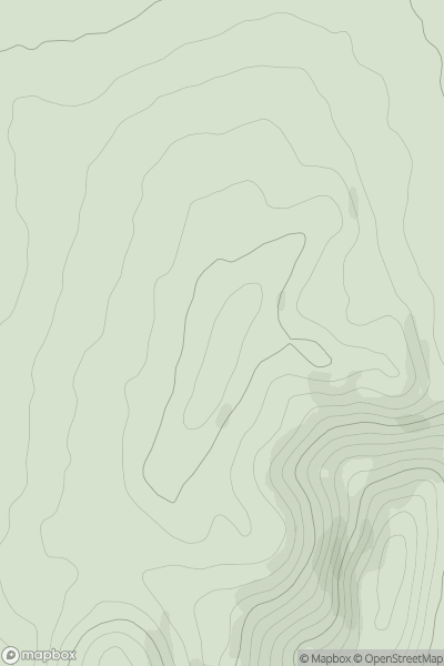 Thumbnail image for Fraddon Down showing contour plot for surrounding peak