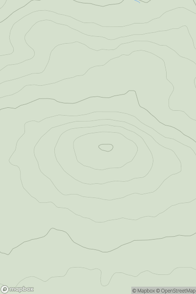 Thumbnail image for Penvivian Downs showing contour plot for surrounding peak