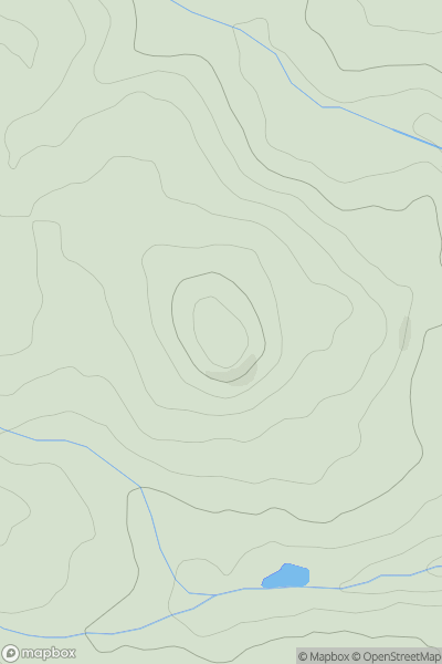 Thumbnail image for Trencrom Hill showing contour plot for surrounding peak