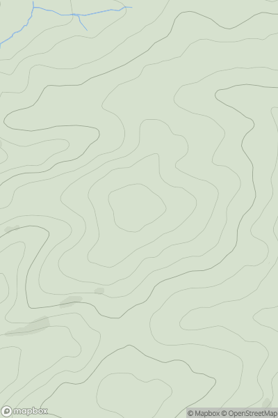 Thumbnail image for Home Gate Hill showing contour plot for surrounding peak
