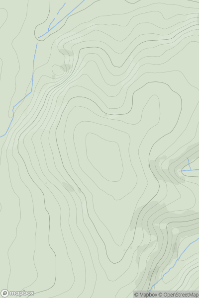 Thumbnail image for Bigadon Hill showing contour plot for surrounding peak