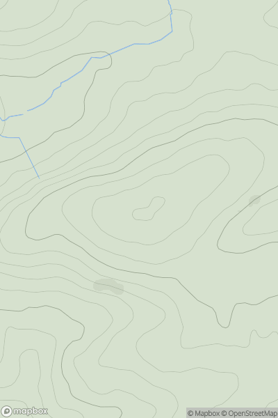 Thumbnail image for Diptford Downs showing contour plot for surrounding peak