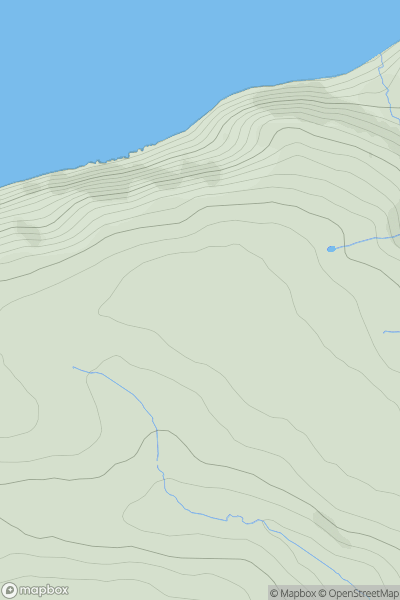 Thumbnail image for Peppercombe Hill showing contour plot for surrounding peak