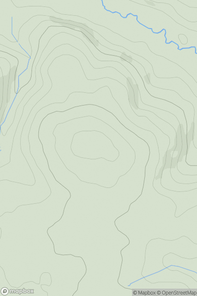 Thumbnail image for Launceston Hill showing contour plot for surrounding peak