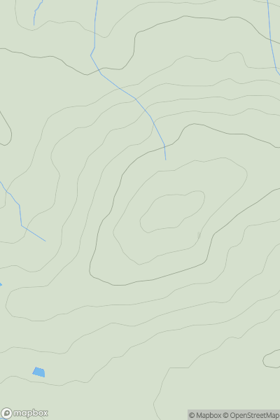 Thumbnail image for Beacon's Down showing contour plot for surrounding peak