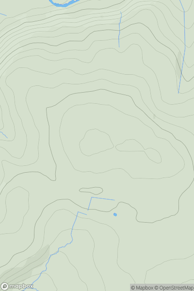 Thumbnail image for Grey Mare Hill showing contour plot for surrounding peak