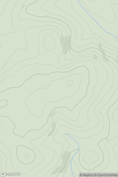 Thumbnail image for Landscove Hill showing contour plot for surrounding peak