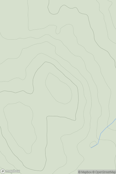 Thumbnail image for Trelyon Downs (Knill's Monument) showing contour plot for surrounding peak