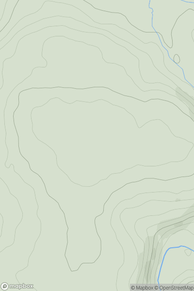 Thumbnail image for Walreddon Hill showing contour plot for surrounding peak