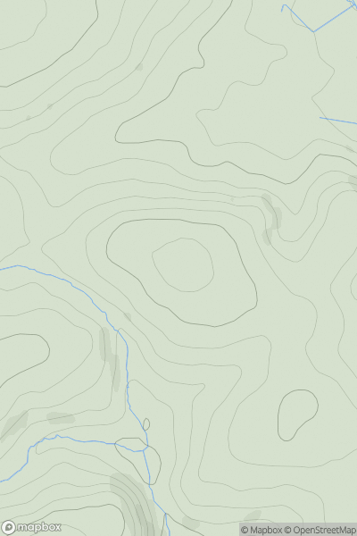 Thumbnail image for Baron's Hill showing contour plot for surrounding peak