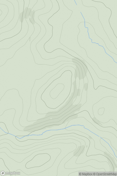Thumbnail image for Goodstone Hill showing contour plot for surrounding peak