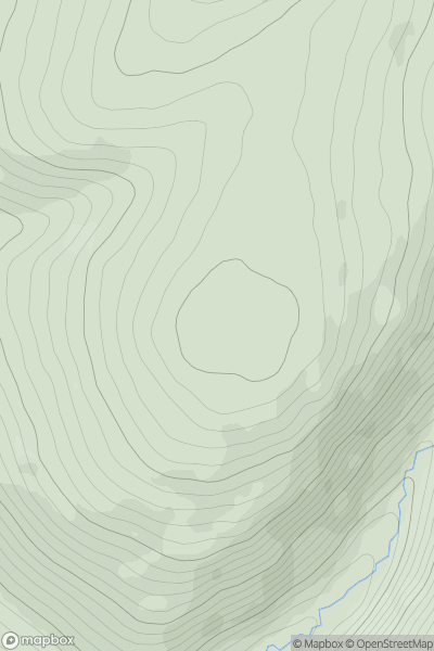 Thumbnail image for Glenleith Fell showing contour plot for surrounding peak