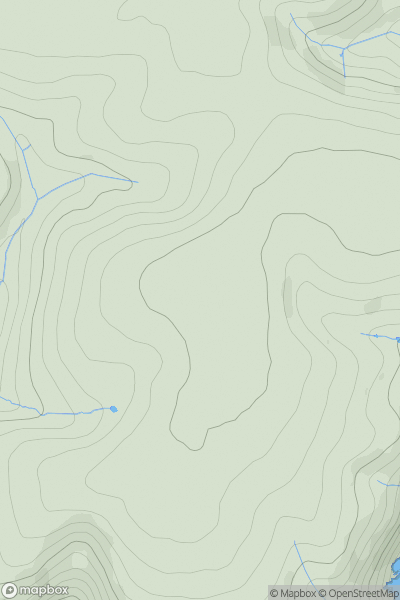 Thumbnail image for Coleton Hill showing contour plot for surrounding peak