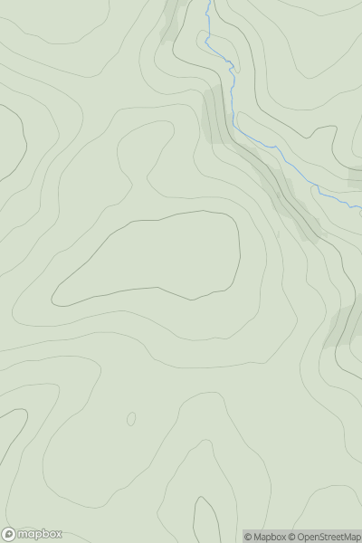 Thumbnail image for Burlestone Hill showing contour plot for surrounding peak