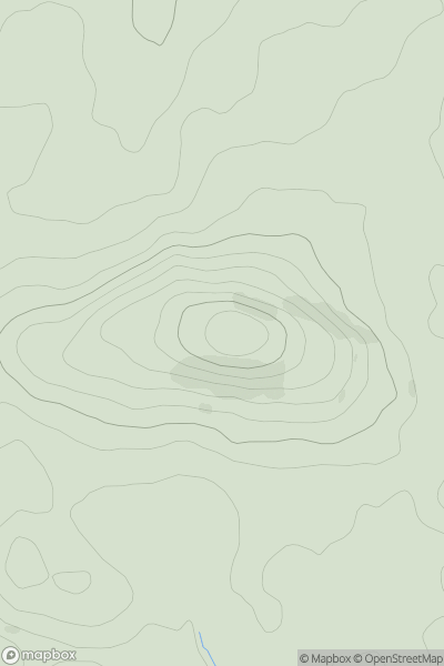 Thumbnail image for Denbury Down showing contour plot for surrounding peak