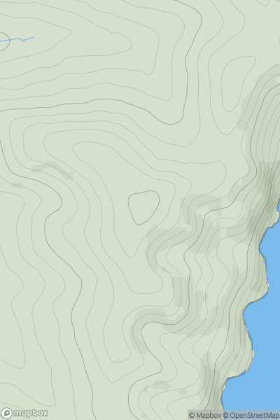 Thumbnail image for Gabwell Hill showing contour plot for surrounding peak