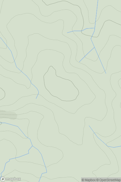 Thumbnail image for Tregole Hill showing contour plot for surrounding peak