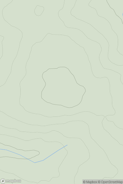 Thumbnail image for Hurlingbarrow Hill showing contour plot for surrounding peak