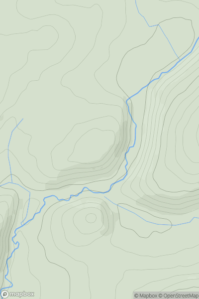 Thumbnail image for Raddon Wood showing contour plot for surrounding peak
