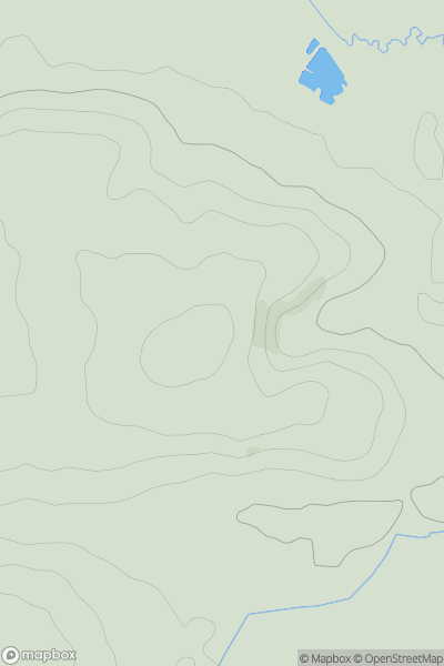 Thumbnail image for Down St Mary showing contour plot for surrounding peak