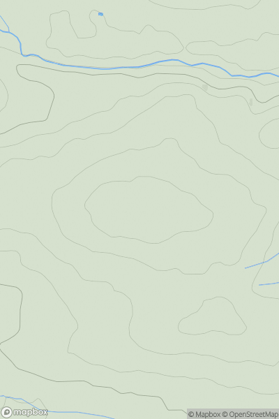 Thumbnail image for Highweek Hill showing contour plot for surrounding peak