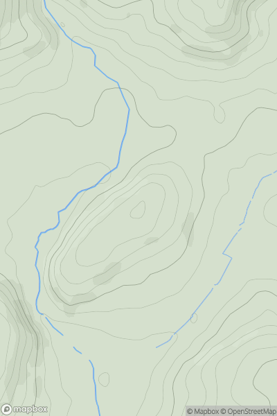 Thumbnail image for Terrace Walk Hill showing contour plot for surrounding peak