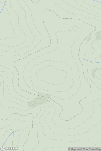 Thumbnail image for Kernock Hill showing contour plot for surrounding peak
