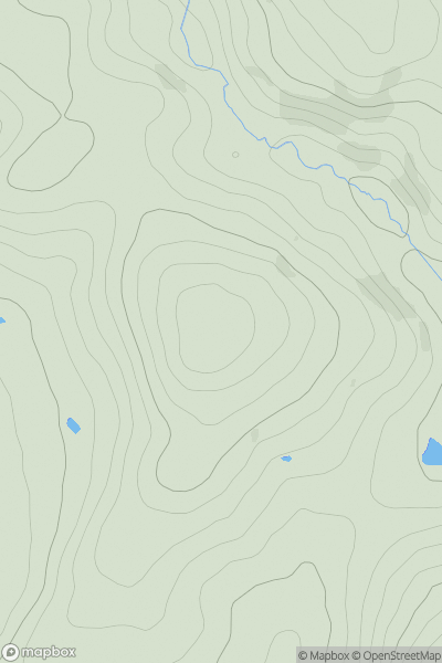 Thumbnail image for Beara Hill showing contour plot for surrounding peak