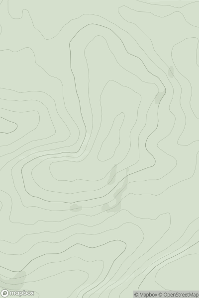 Thumbnail image for Warberry Hill showing contour plot for surrounding peak