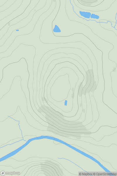 Thumbnail image for Stretchford Hill showing contour plot for surrounding peak