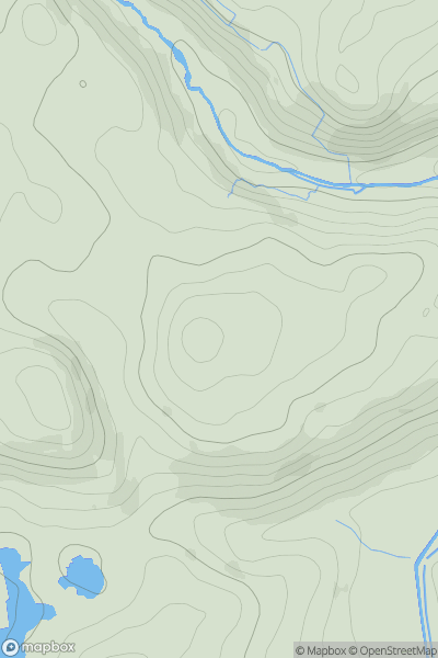 Thumbnail image for Pengall Hill showing contour plot for surrounding peak